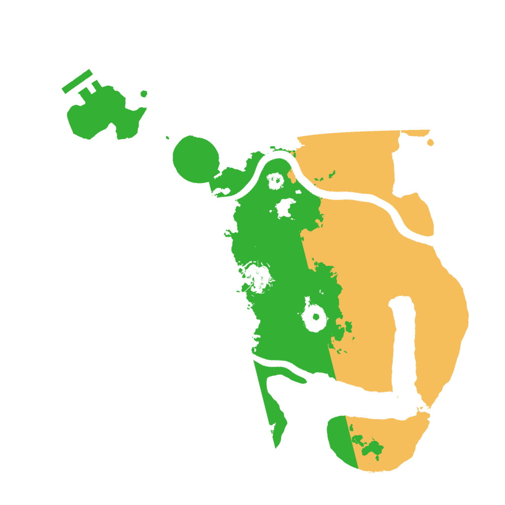 Biome Rust Map: Procedural Map, Size: 3000, Seed: 97632