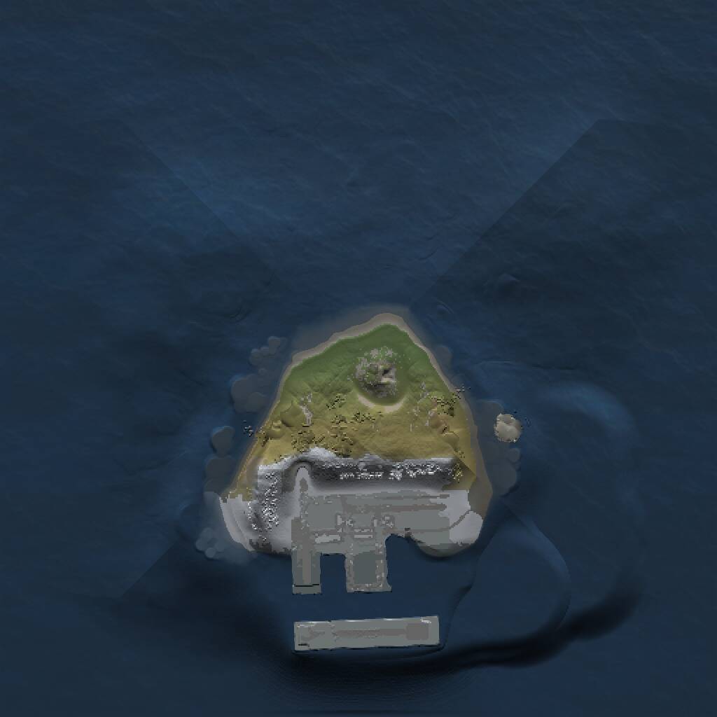 Rust Map: Procedural Map, Size: 1000, Seed: 154728926, 2 Monuments