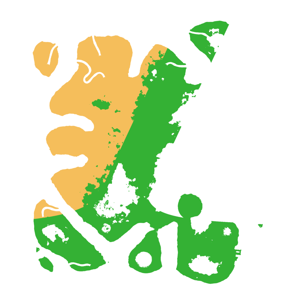 Biome Rust Map: Procedural Map, Size: 3500, Seed: 496008883