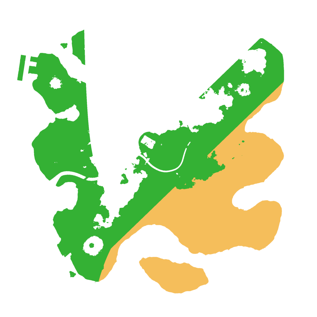 Biome Rust Map: Procedural Map, Size: 2500, Seed: 818441255