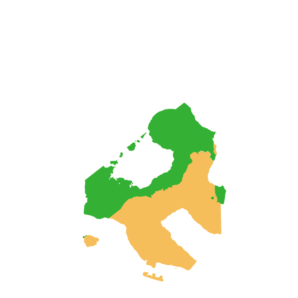 Biome Rust Map: Procedural Map, Size: 2144, Seed: 557311052