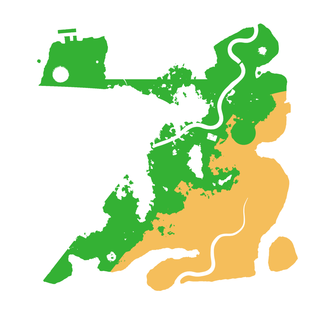 Biome Rust Map: Procedural Map, Size: 3500, Seed: 3771987