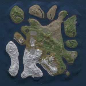 Thumbnail Rust Map: Procedural Map, Size: 3500, Seed: 94, 15 Monuments