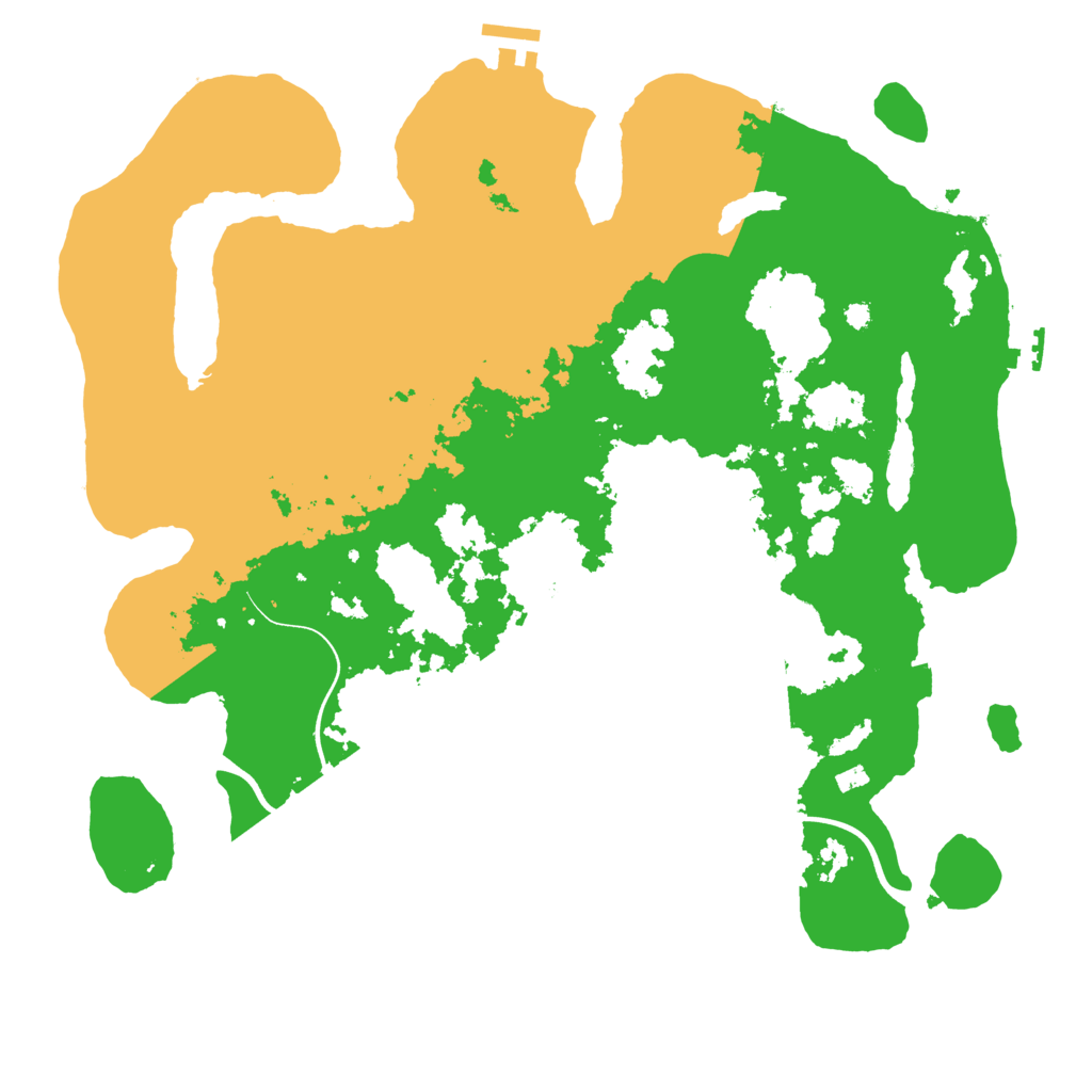 Biome Rust Map: Procedural Map, Size: 3800, Seed: 831882832