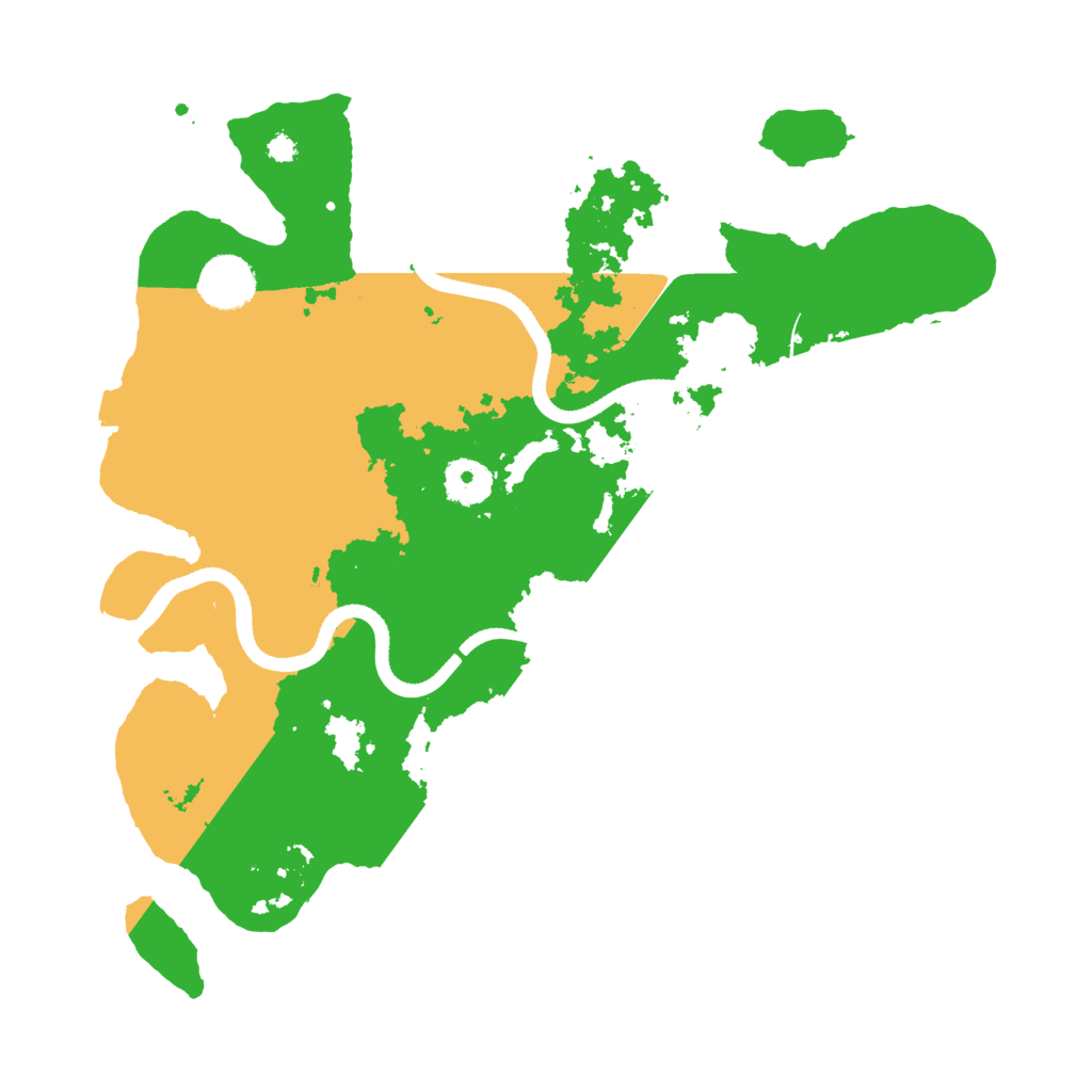 Biome Rust Map: Procedural Map, Size: 3500, Seed: 952795429