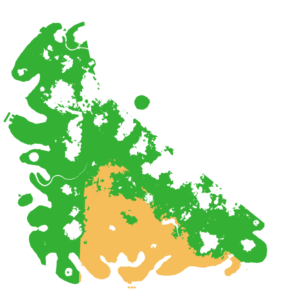 Biome Rust Map: Procedural Map, Size: 5500, Seed: 1234567788
