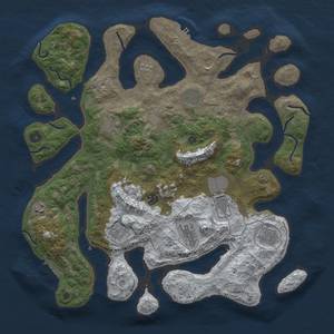 Thumbnail Rust Map: Procedural Map, Size: 4300, Seed: 50000, 19 Monuments