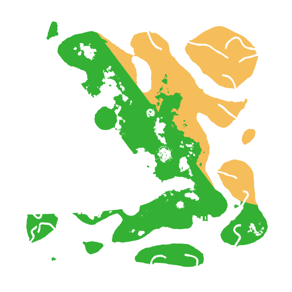 Biome Rust Map: Procedural Map, Size: 3500, Seed: 21009