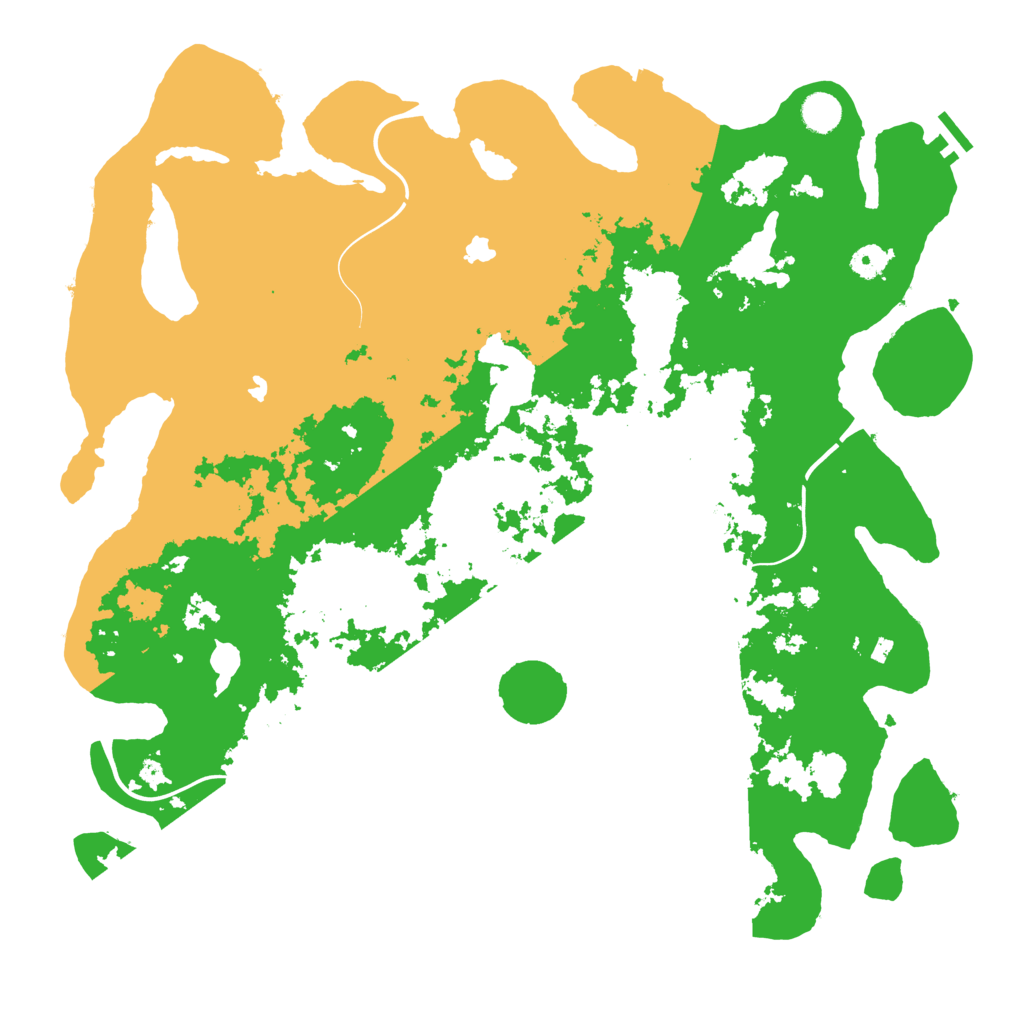 Biome Rust Map: Procedural Map, Size: 4500, Seed: 37737373