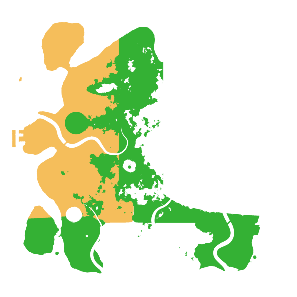 Biome Rust Map: Procedural Map, Size: 3500, Seed: 6175051