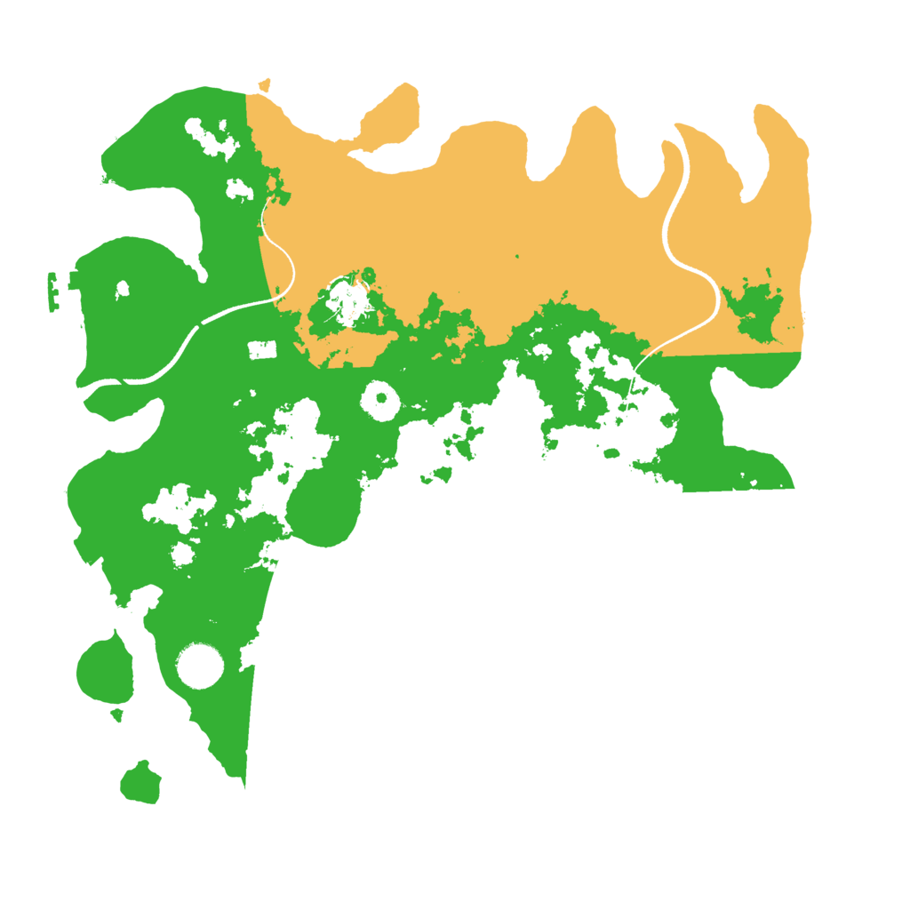 Biome Rust Map: Procedural Map, Size: 3500, Seed: 508110917
