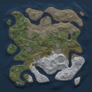 Thumbnail Rust Map: Procedural Map, Size: 4000, Seed: 77, 19 Monuments