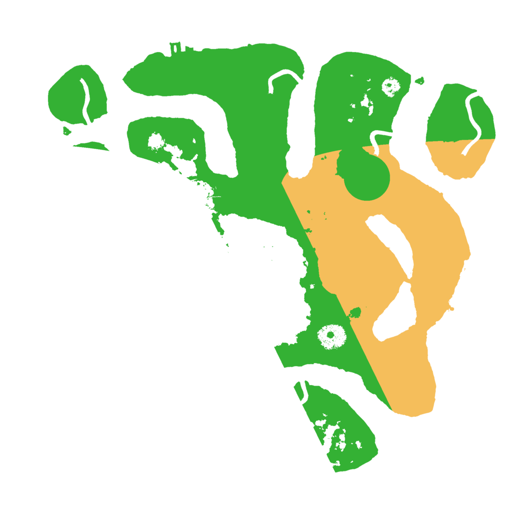 Biome Rust Map: Procedural Map, Size: 3000, Seed: 268612