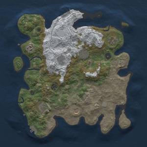 Thumbnail Rust Map: Procedural Map, Size: 3500, Seed: 177207916, 16 Monuments