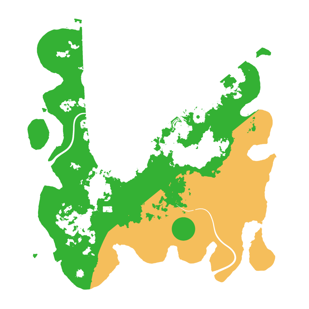 Biome Rust Map: Procedural Map, Size: 3500, Seed: 177207916