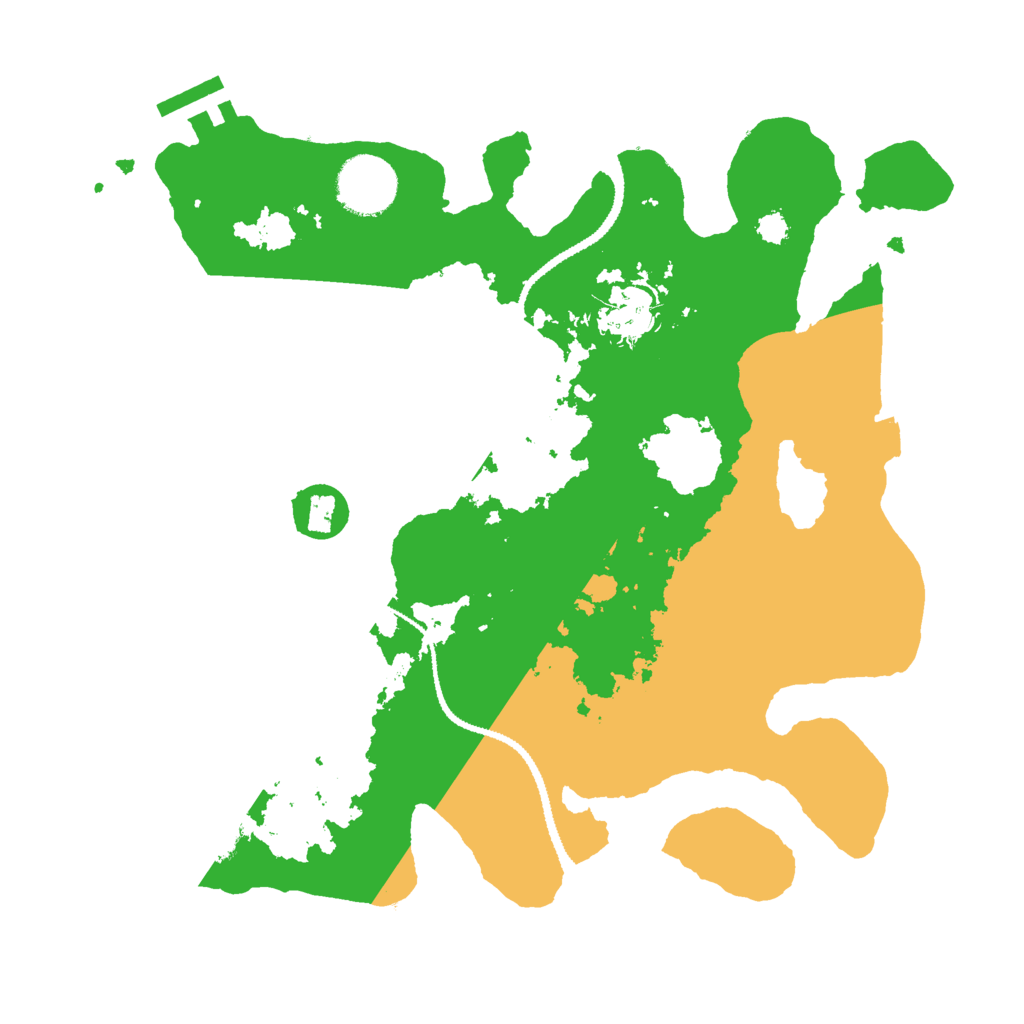 Biome Rust Map: Procedural Map, Size: 3000, Seed: 851097