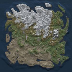 Thumbnail Rust Map: Procedural Map, Size: 5000, Seed: 611923760, 20 Monuments