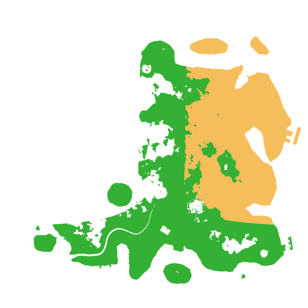 Biome Rust Map: Procedural Map, Size: 3500, Seed: 6497451