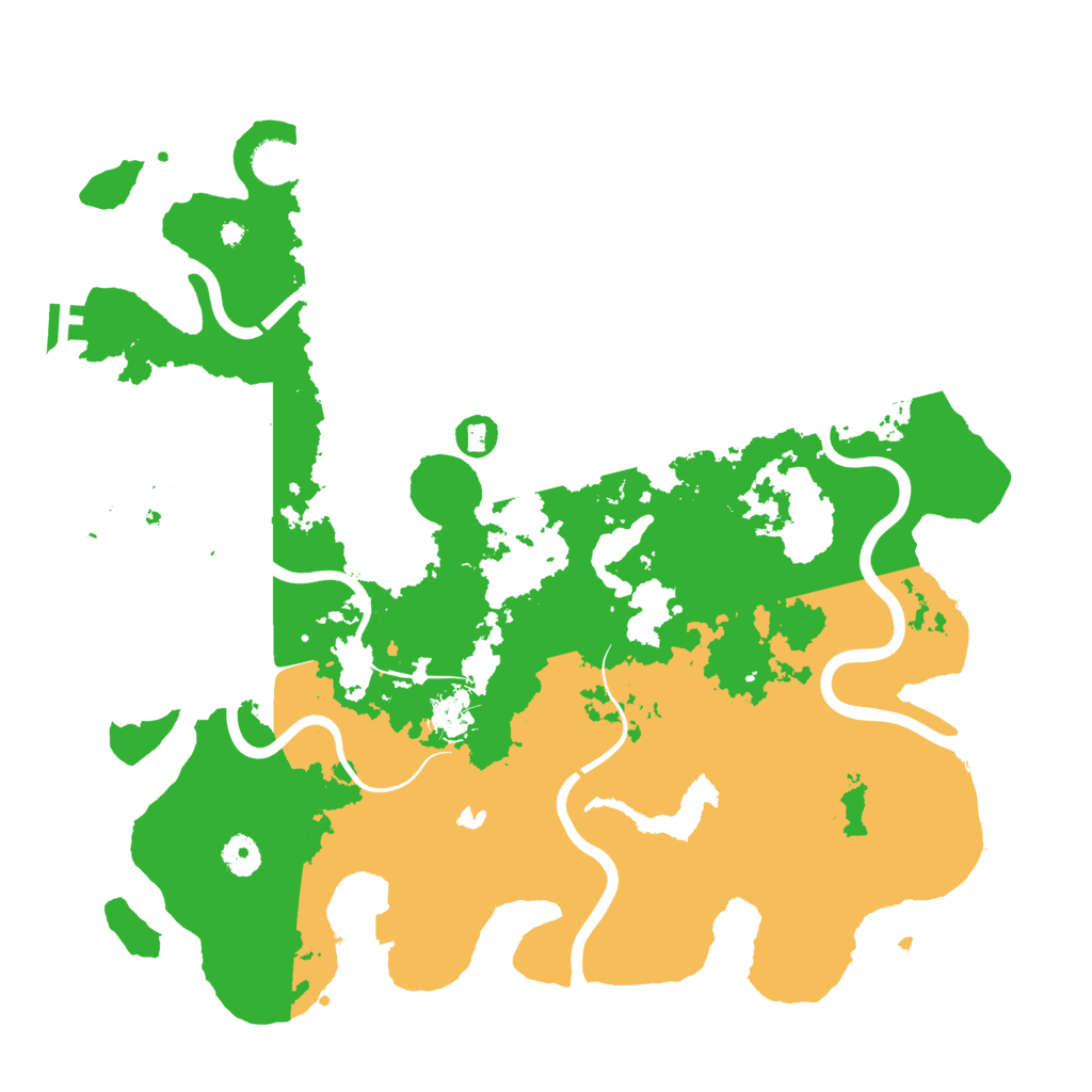 Biome Rust Map: Procedural Map, Size: 4200, Seed: 1