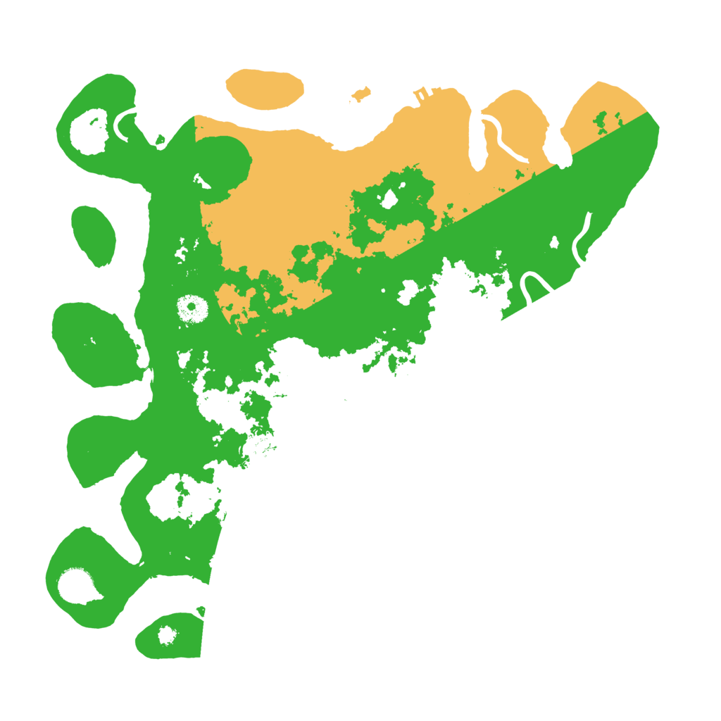 Biome Rust Map: Procedural Map, Size: 3600, Seed: 1040913279