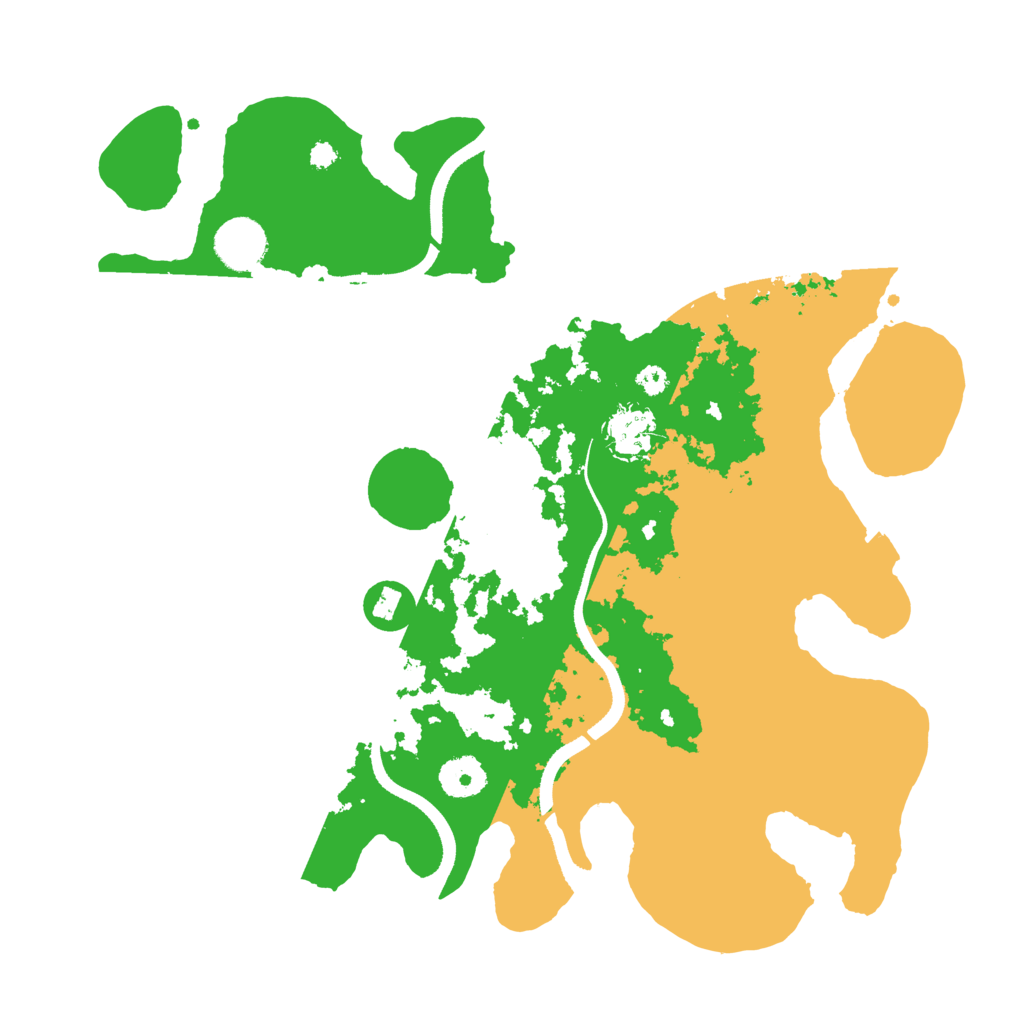 Biome Rust Map: Procedural Map, Size: 3500, Seed: 52245393