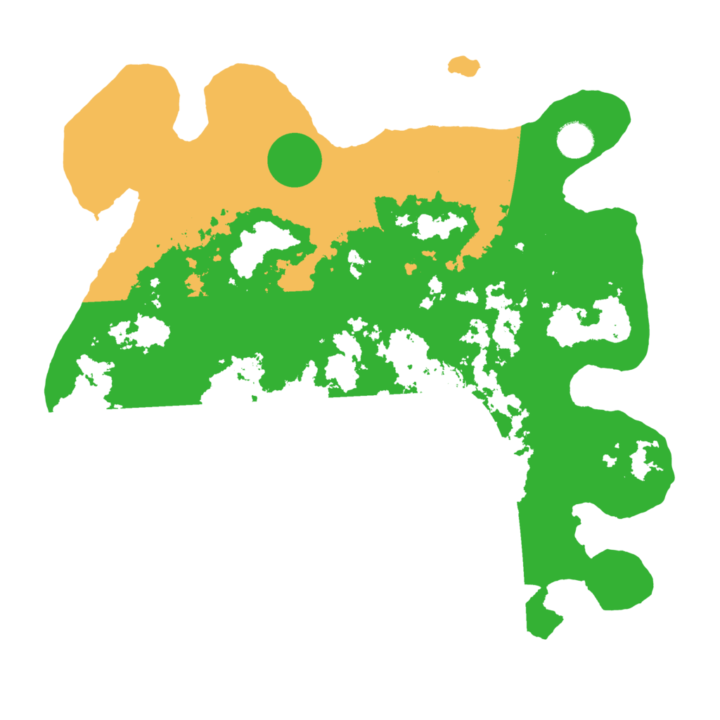 Biome Rust Map: Barren, Size: 3500, Seed: 1113764507