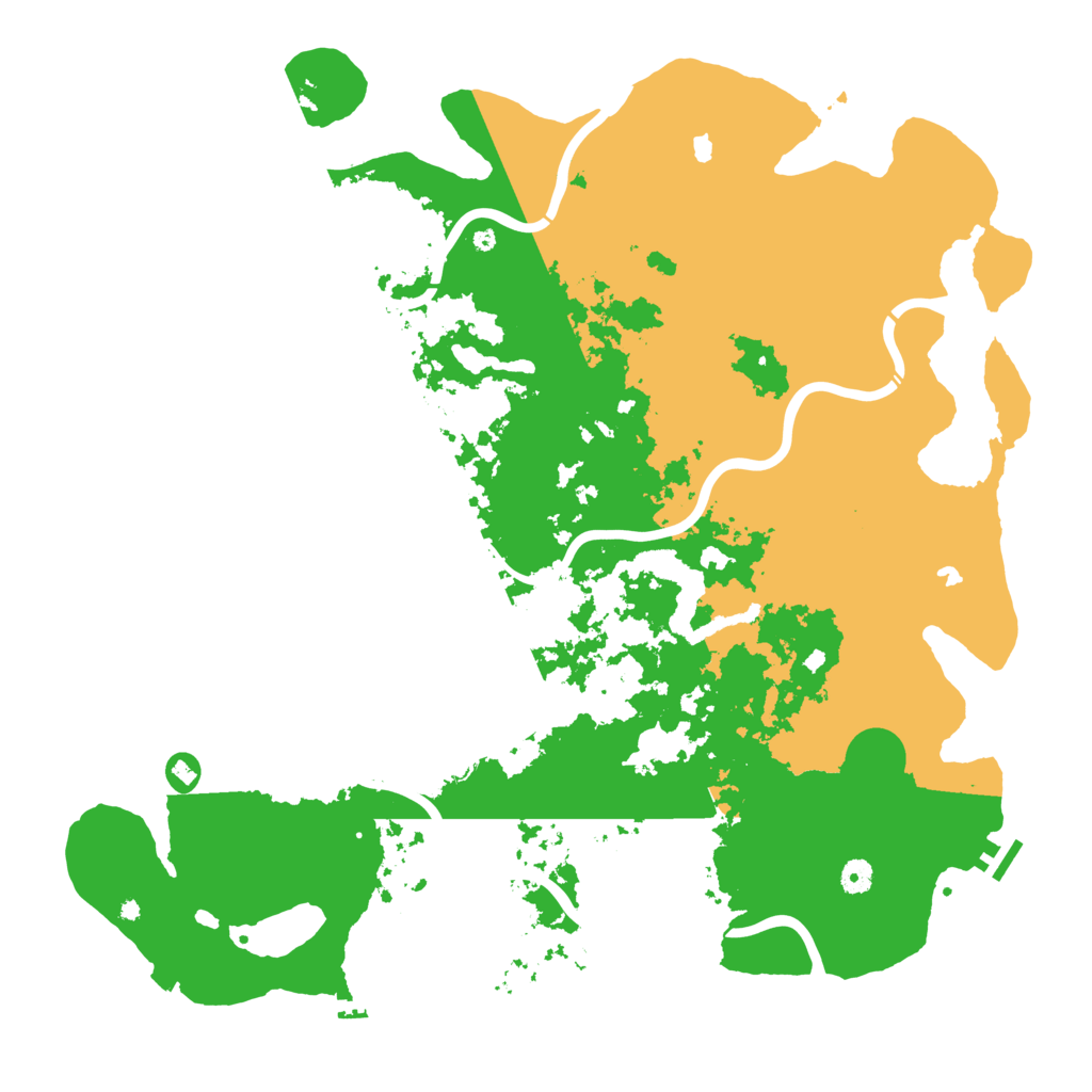 Biome Rust Map: Procedural Map, Size: 4900, Seed: 8763914