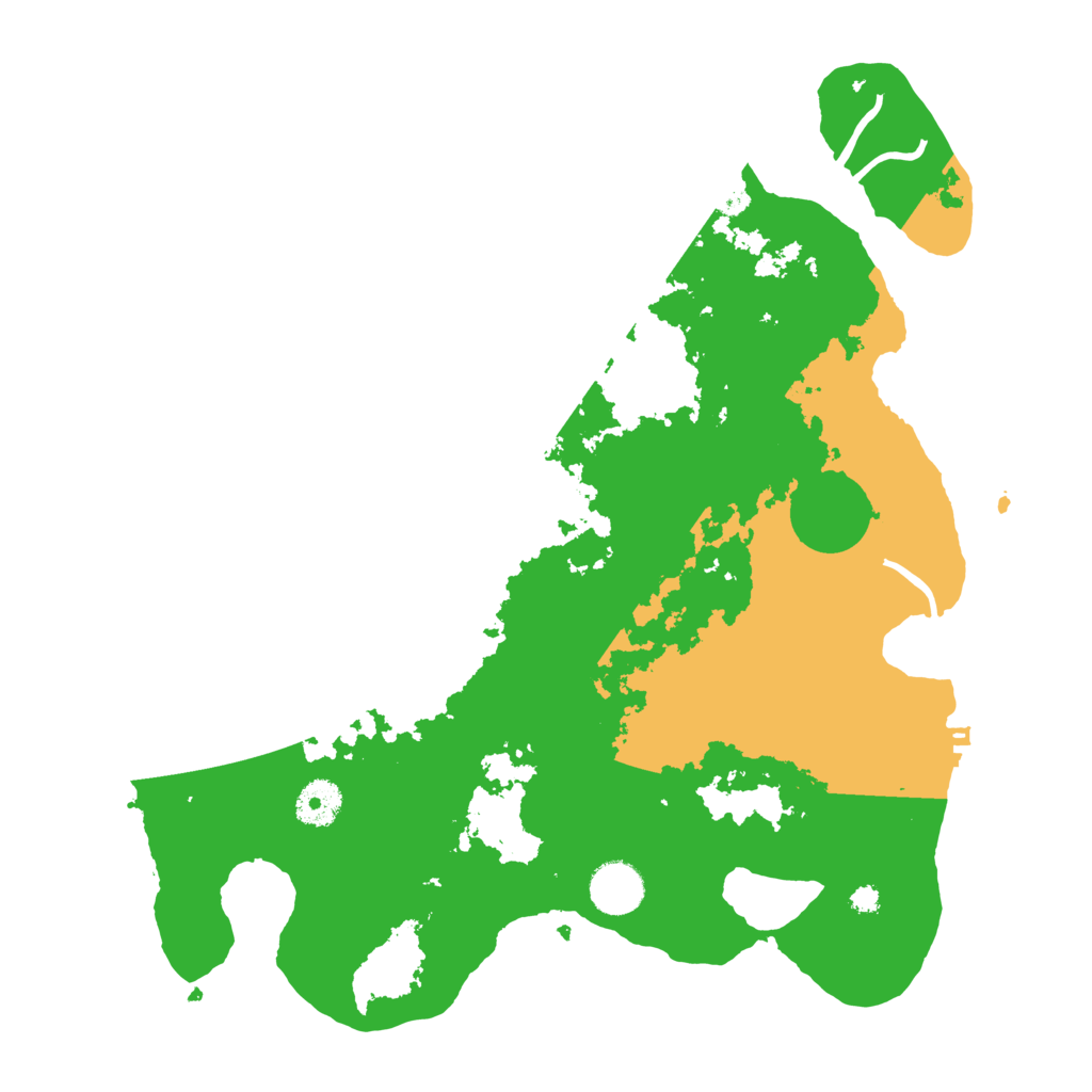 Biome Rust Map: Procedural Map, Size: 3600, Seed: 1120591365