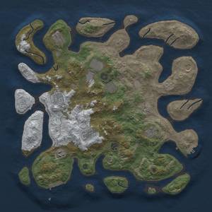 Thumbnail Rust Map: Procedural Map, Size: 4250, Seed: 4902232, 19 Monuments