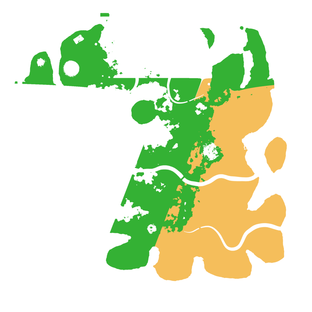 Biome Rust Map: Procedural Map, Size: 3500, Seed: 66