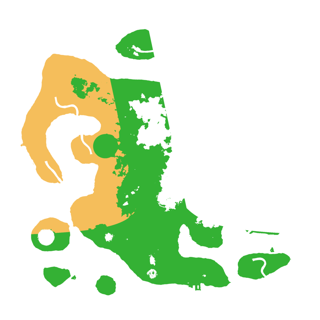 Biome Rust Map: Procedural Map, Size: 3500, Seed: 71018