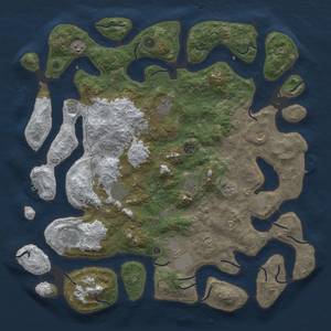 Thumbnail Rust Map: Procedural Map, Size: 4750, Seed: 12345, 19 Monuments