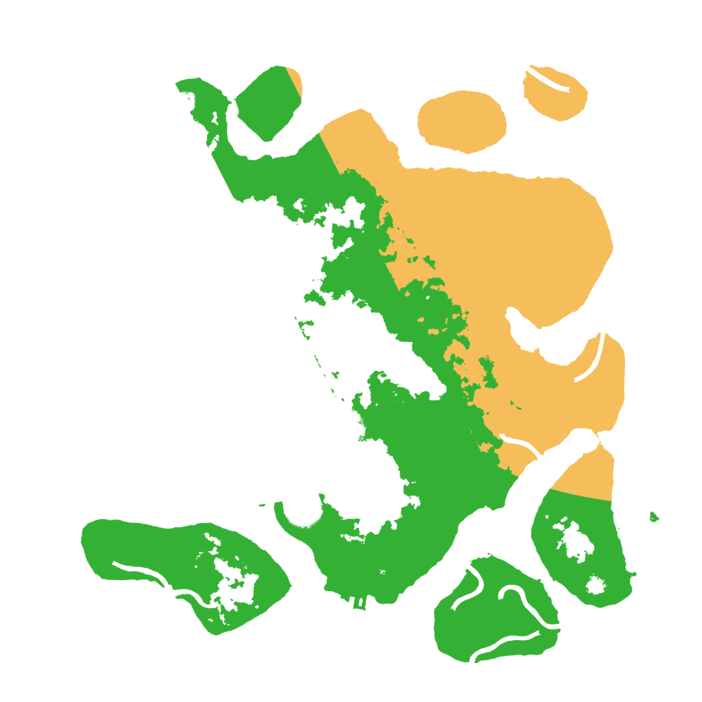 Biome Rust Map: Procedural Map, Size: 3500, Seed: 254209321