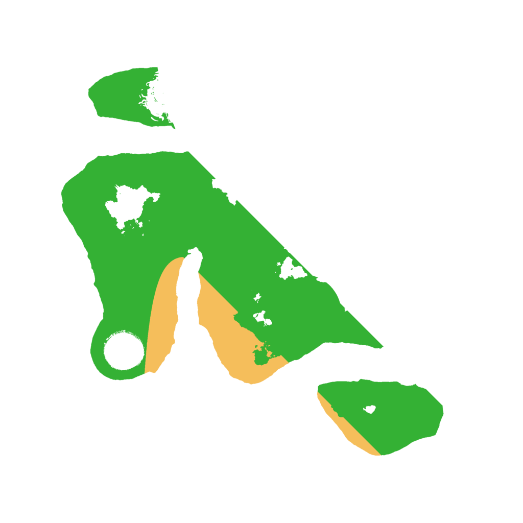 Biome Rust Map: Barren, Size: 2400, Seed: 35