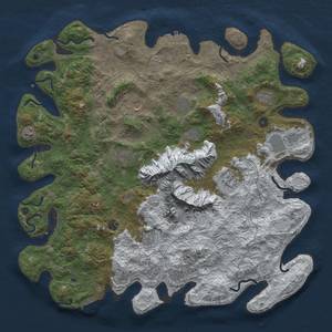 Thumbnail Rust Map: Procedural Map, Size: 5000, Seed: 5467345, 20 Monuments