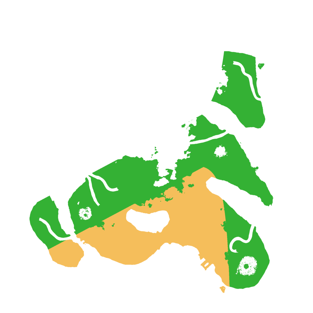 Biome Rust Map: Procedural Map, Size: 2500, Seed: 2541