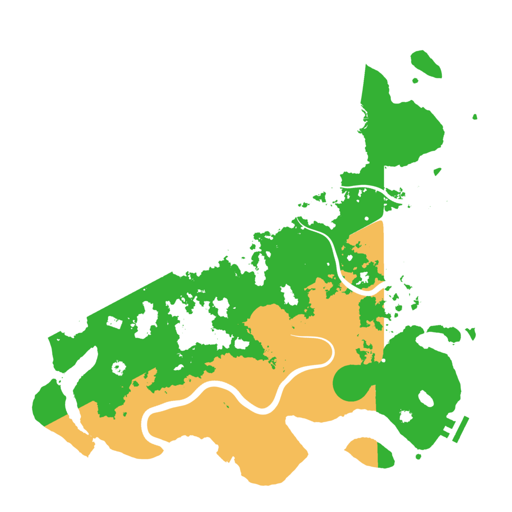 Biome Rust Map: Procedural Map, Size: 3700, Seed: 2541