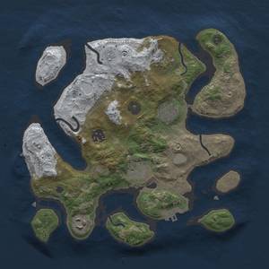 Thumbnail Rust Map: Procedural Map, Size: 3000, Seed: 55, 13 Monuments