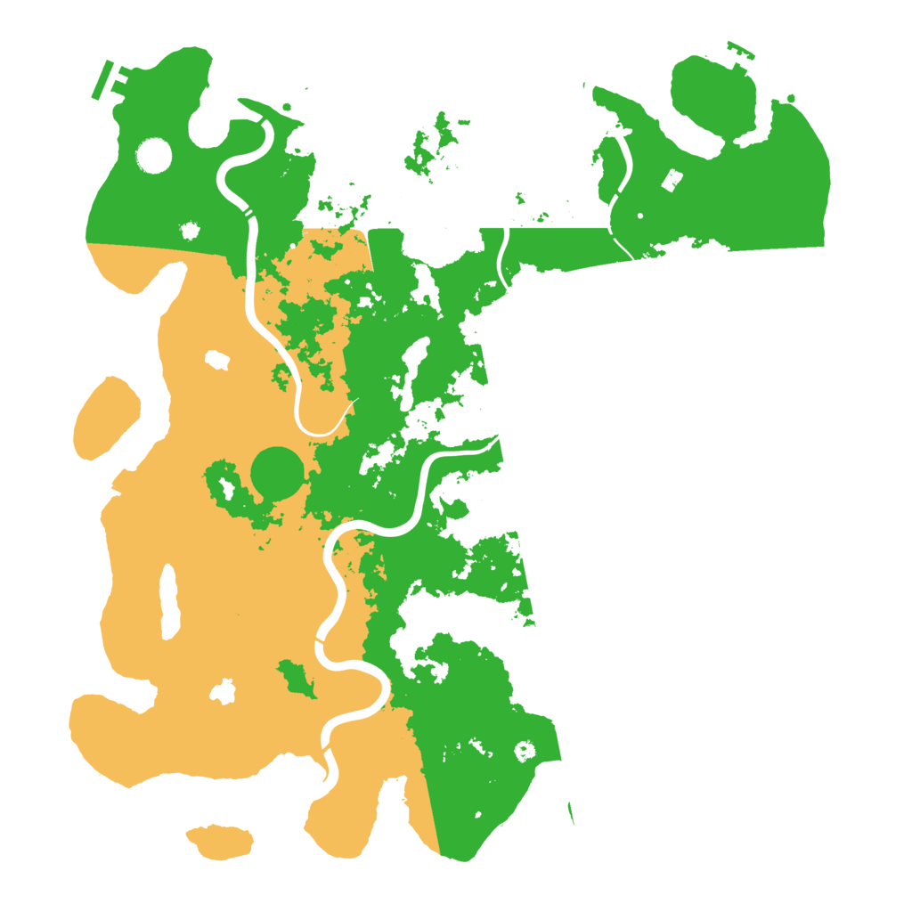Biome Rust Map: Procedural Map, Size: 4500, Seed: 521372