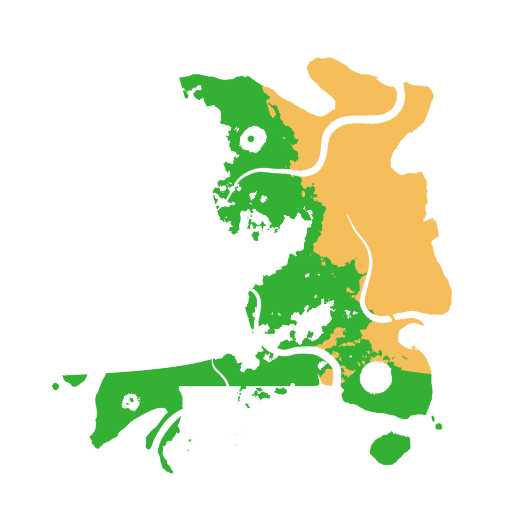 Biome Rust Map: Procedural Map, Size: 3000, Seed: 2066425989