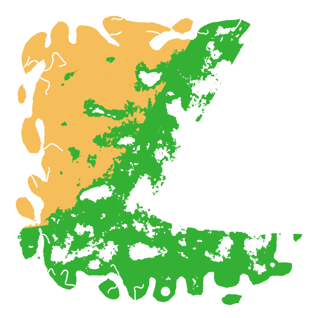 Biome Rust Map: Procedural Map, Size: 6000, Seed: 1423758453