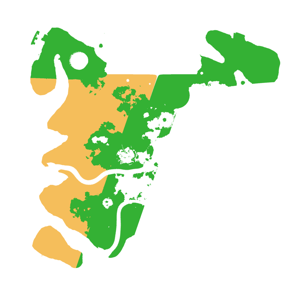 Biome Rust Map: Procedural Map, Size: 3000, Seed: 38653