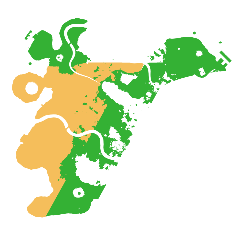 Biome Rust Map: Procedural Map, Size: 3500, Seed: 19384491