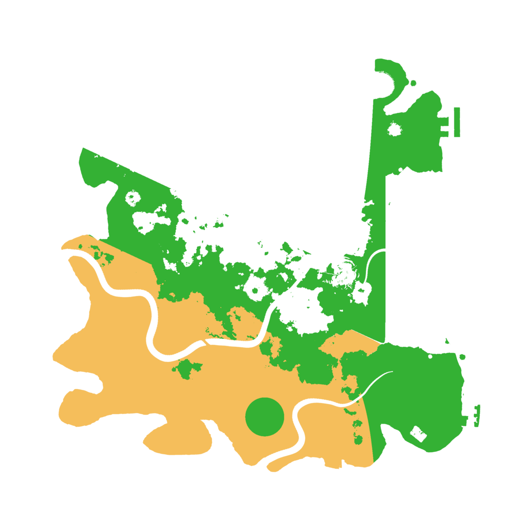 Biome Rust Map: Procedural Map, Size: 3500, Seed: 131185