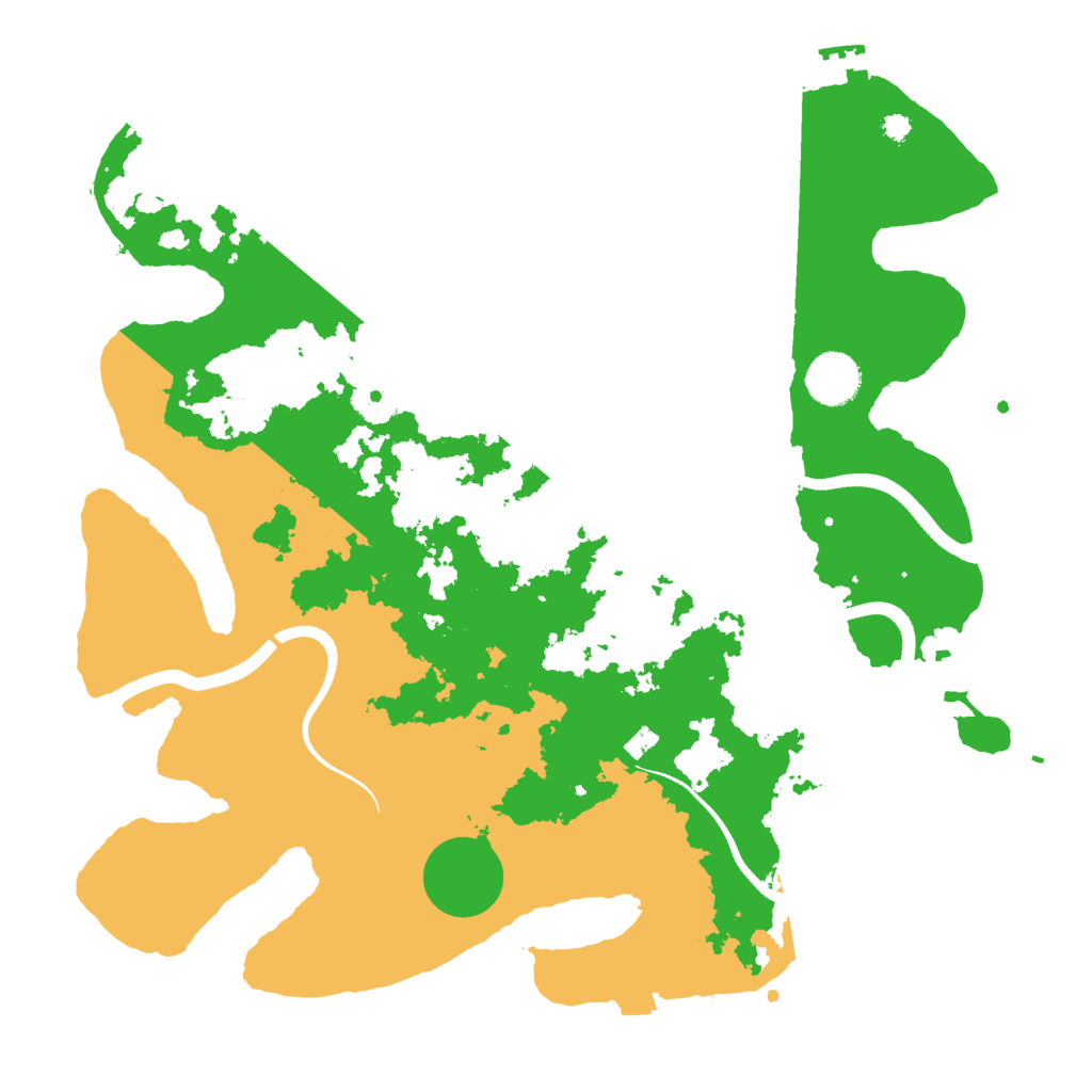 Biome Rust Map: Procedural Map, Size: 3600, Seed: 81656