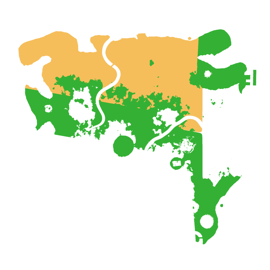 Biome Rust Map: Procedural Map, Size: 3500, Seed: 5703274