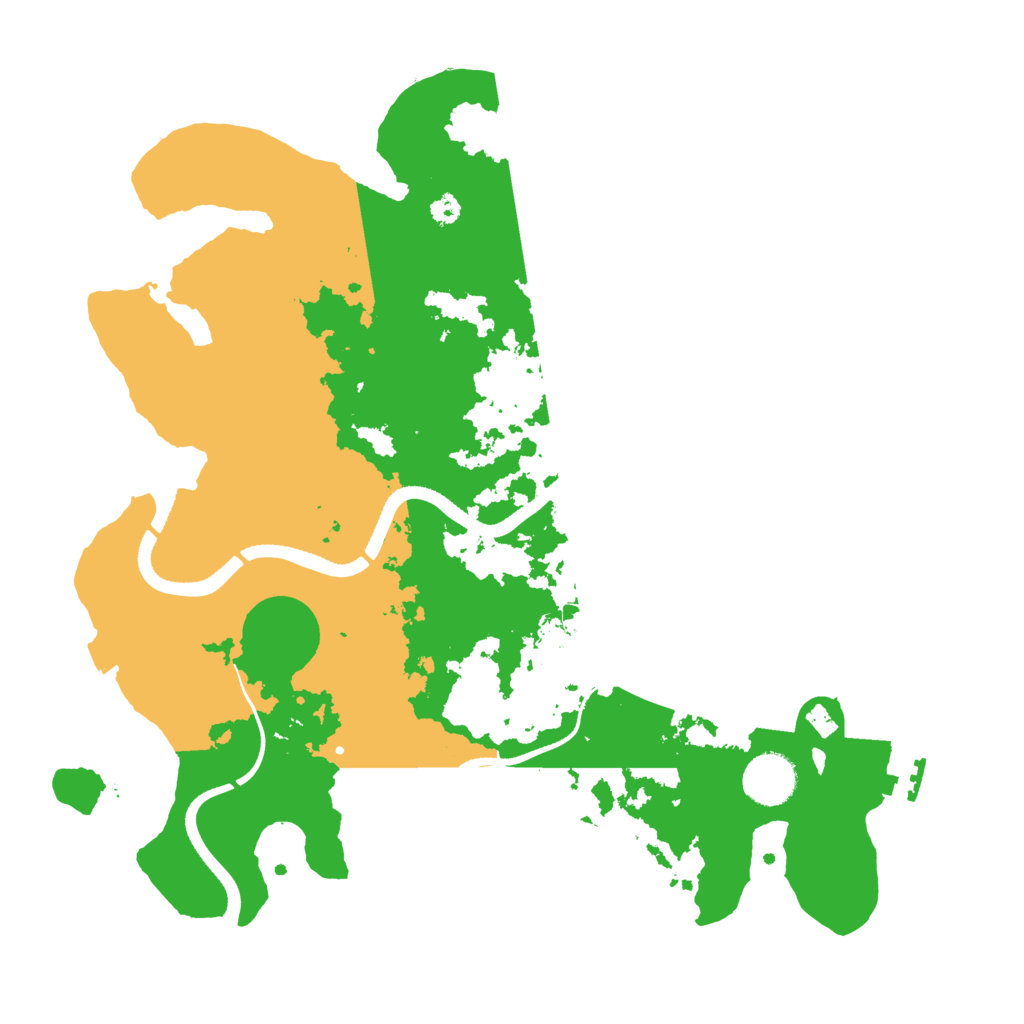 Biome Rust Map: Procedural Map, Size: 3500, Seed: 2650811
