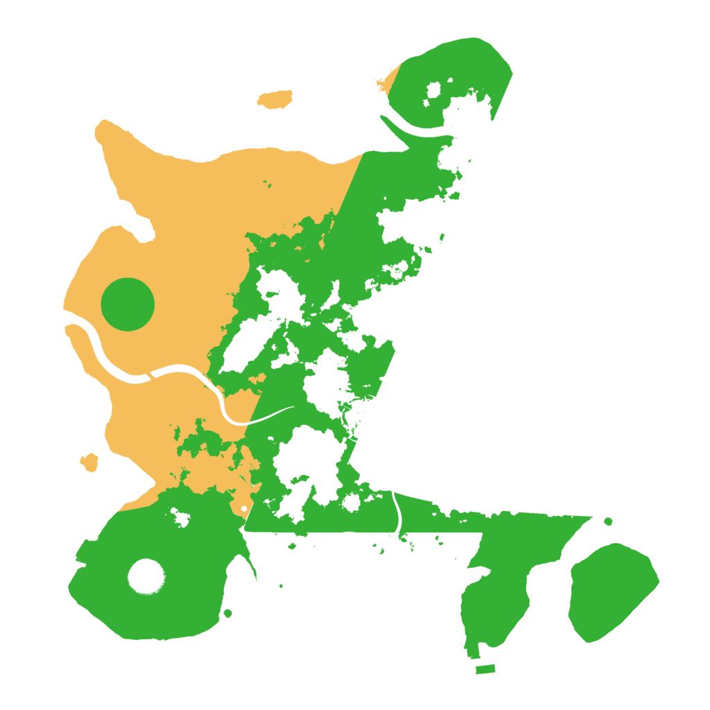 Biome Rust Map: Procedural Map, Size: 3500, Seed: 6051342
