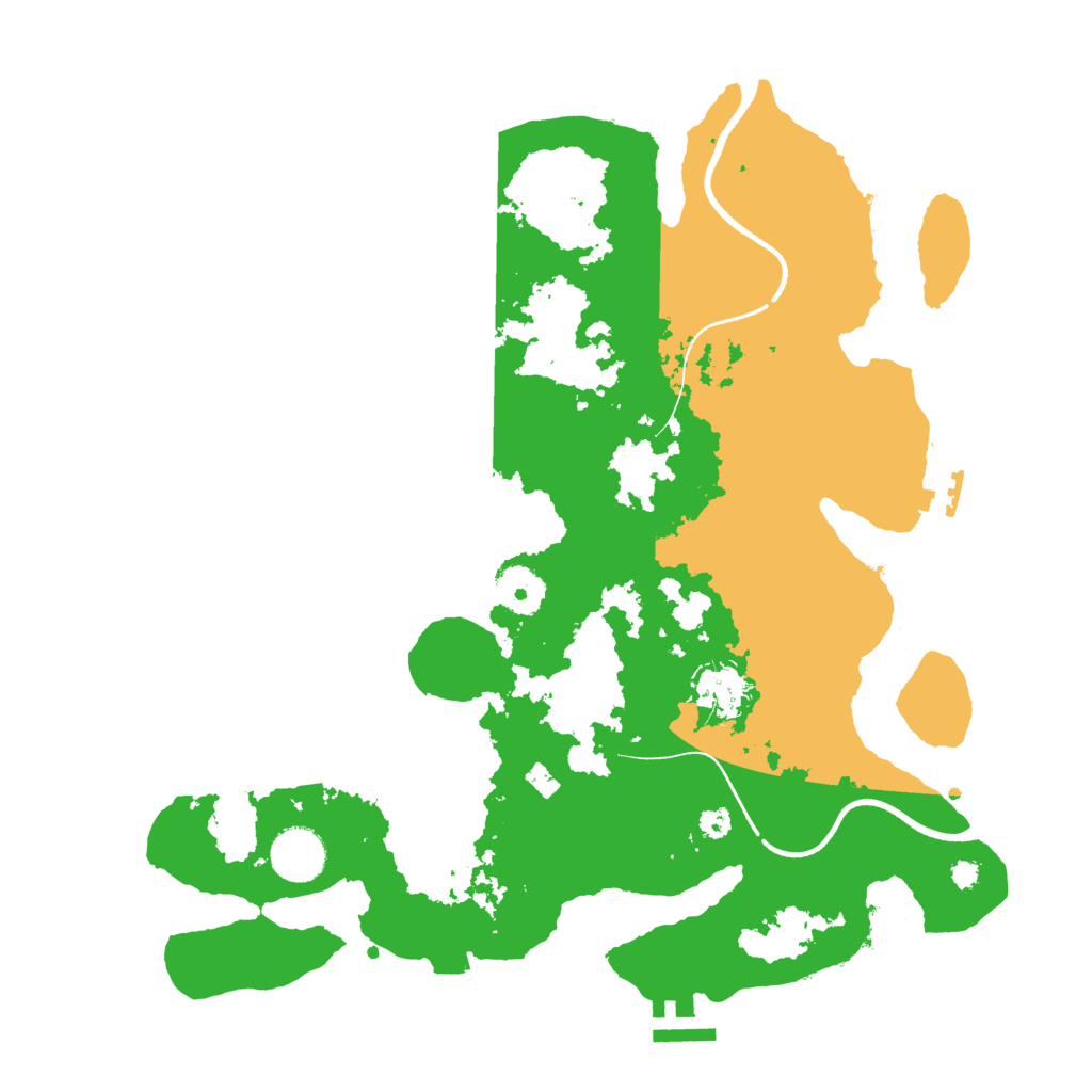 Biome Rust Map: Procedural Map, Size: 3500, Seed: 38658400