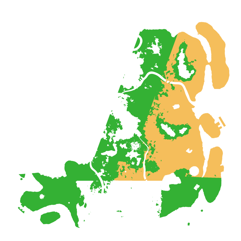 Biome Rust Map: Procedural Map, Size: 4500, Seed: 309728